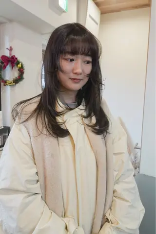 ロング カラー トレンドと似合わせ/ マンツーマン/西上楓のヘアスタイル