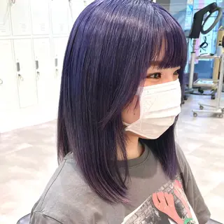 セミロング カラー ショート/ボブ/ 透明感カラー/ほのかのヘアスタイル