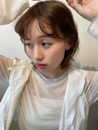 ショート カラー 十川 明優花のヘアスタイル