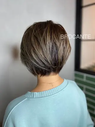 ショート カラー BROCANTE立川 karasawa.nのヘアスタイル