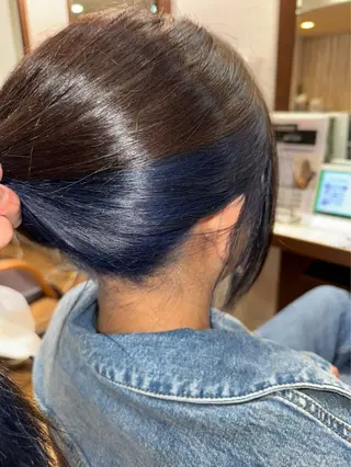 セミロング カラー 髪質改善TR特化 副店長 坂田一樹】のヘアスタイル