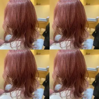 ミディアム カラー 金島 青のヘアスタイル