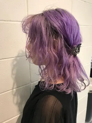 ミディアム サイレント美容師 アイリィのヘアスタイル