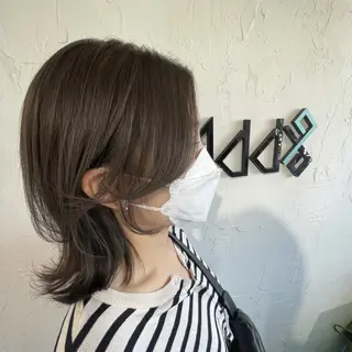 ミディアム カラー パーマ ヘアアレンジ Add9 柳田健登のヘアスタイル