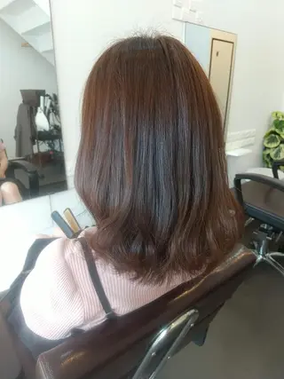 ミディアム 🌈カラー33∞円 🌈北綾瀬 谷中店のヘアスタイル