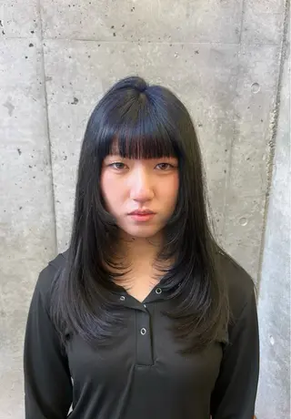 ロング 💙ハイトーン／韓国 style あかねのヘアスタイル