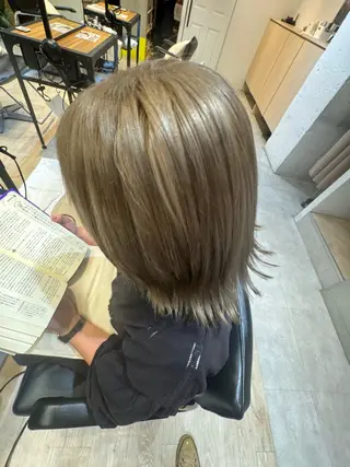 カラー 縮毛メンズカット モデル募集レオンのヘアスタイル