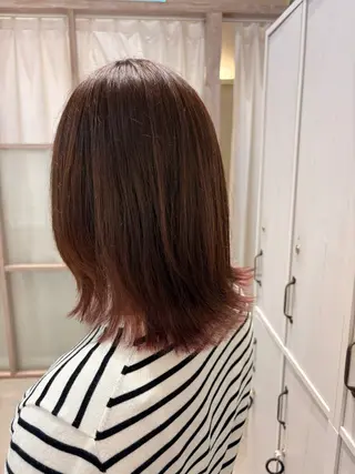 ミディアム カラー つちだ ゆうひ / 暗髪カラー⟡.·のヘアスタイル