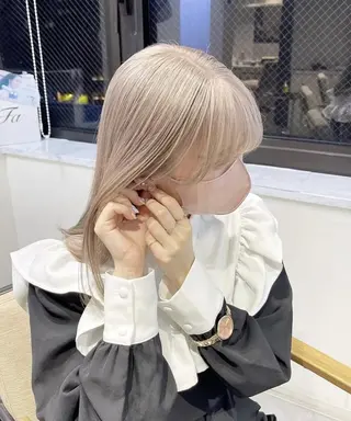 ロング カラー ヘアアレンジ パーマ メンズ キッズ ネイル マツエク・マツパ アイブロウ ブリーチソムリエ認定 梅田茶屋町Eir辻のヘアスタイル