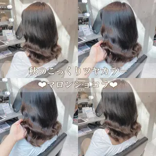 ミディアム カラー ヘアアレンジ メンズ キッズ お悩み解決美容師 💐AMIのヘアスタイル