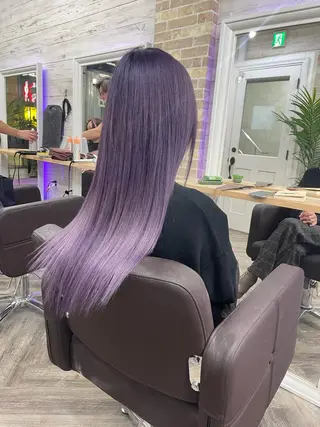 ロング カラー 北沢 隆のヘアスタイル