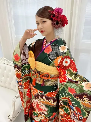 セミロング ヘアアレンジ 大阪/ヘアアレンジ /似合わせset💐のヘアスタイル