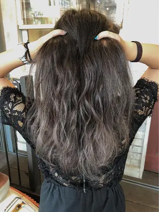 セミロング カラー hair  salon Zöld.所属・KAIBORI ASUKAのヘアスタイル