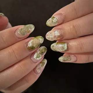 ネイル 𝙃𝙖𝙧𝙪⋆ ˚꩜｡個性派のネイルデザイン