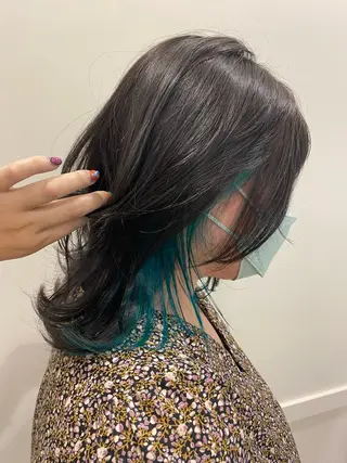 セミロング 🌼透け感カラー 🌼Rinaのヘアスタイル