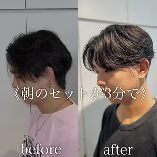パーマ メンズ 【メンズ特化⚡️】 曲がる矯正/千原涼麻のヘアスタイル