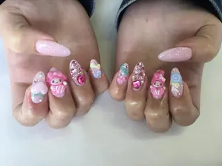 ネイル 💎🐰 saki. m 🐰💎のネイルデザイン