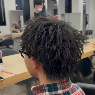 ショート パーマ指名率No1 メンズ特化ケイトのヘアスタイル