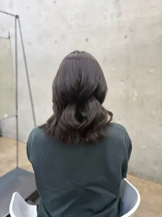 ミディアム ANLY. 明治神宮前所属・うる艶/透明感カラー 🐇🤍もものヘアスタイル