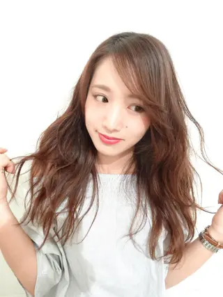 セミロング ロング ヘアアレンジ _WHITE高槻店 yusukeのヘアスタイル
