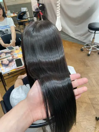 ロング 地毛風縮毛矯正 /ニュアンス/はるたのヘアスタイル