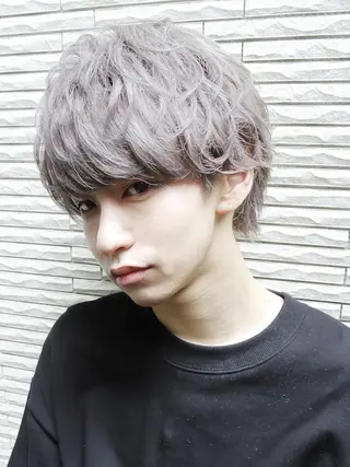 ショート カラー メンズ 髪質改善カラー🫧＆ レイヤー🕊古川のヘアスタイル