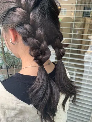 ロング カラー fio マナミのヘアスタイル