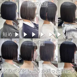ショート ボブ×艶髪｜ 艶カラー🩶石橋怜大のヘアスタイル