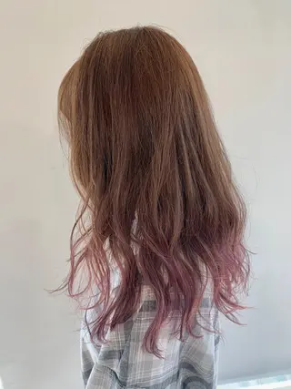 ロング カラー パーマ ヘアアレンジ 加藤 綾華のヘアスタイル