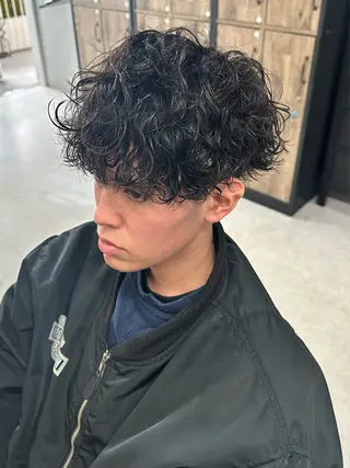 ショート パーマ メンズ メンズ似合わせ🪞 kotoriのヘアスタイル