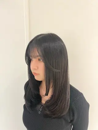 ミディアム 大宮レイヤーカット× 透明感カラー　rioのヘアスタイル