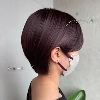 ショート カラー 縮毛矯正/ベージュ カラー🧸綾里のヘアスタイル