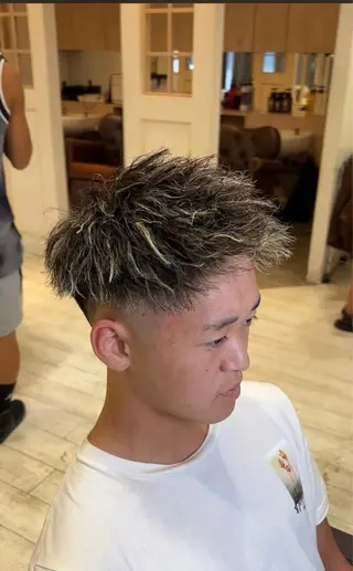 ショート パーマ メンズ 💈men's💈 satoru中目黒のヘアスタイル