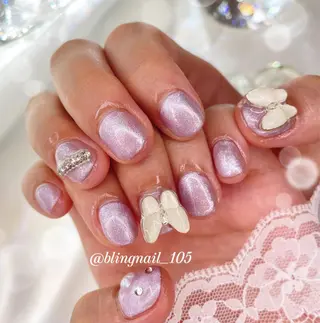 ネイル 23時まで❤︎韓国、 ワンホンネイルのネイルデザイン