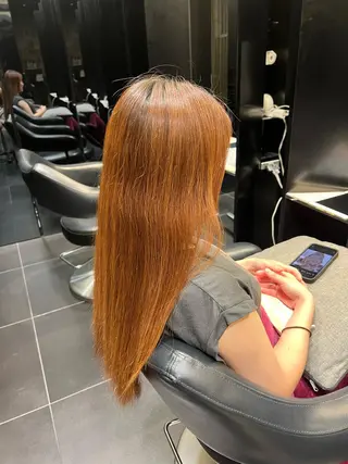 ロング カラー 5月予約解放しまし たイルミナ公認荒井のヘアスタイル