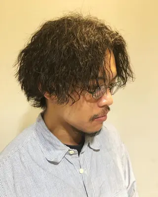 パーマ ヘアアレンジ メンズ メンズ特化✂️栗原 侑也のヘアスタイル