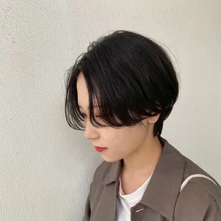 ショート シンバヒナノ/パーマ レイヤー/髪質改善のヘアスタイル