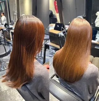 ロング カラー ブリーチ/透明感 カラー🖤🪽みさきのヘアスタイル