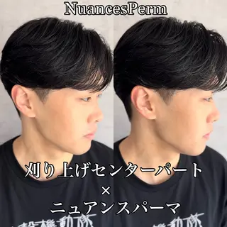 ショート カラー パーマ メンズ 森下 佑大のヘアスタイル