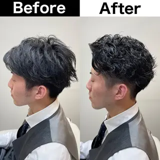 パーマ メンズ Soleria 田中慎一のヘアスタイル