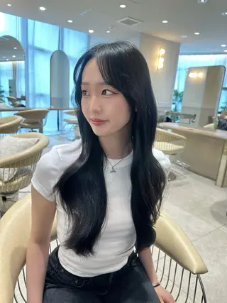 ロング カラー 中韓style 💄🤍愛子🇨🇳のヘアスタイル