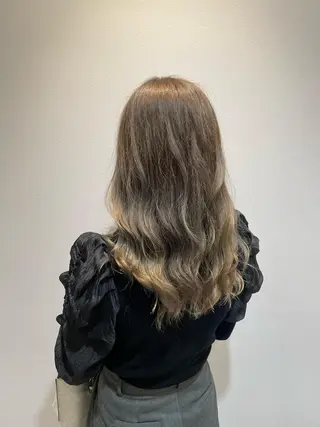 ロング 縮毛矯正×髪質改善× 艶髪カラー 小笠原躍のヘアスタイル