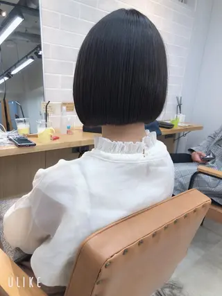 ミディアム 縮毛矯正、ストカール 、パーマのプロ、横山のヘアスタイル