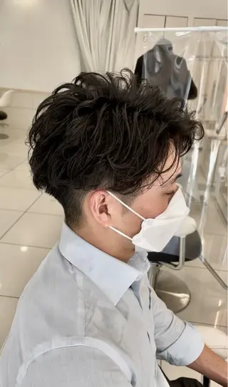 パーマ メンズ メンズパーマ特化 👑店長👑間宮👑のヘアスタイル