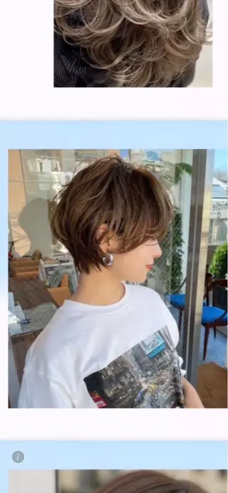 ショート 市野 ひかるのヘアスタイル