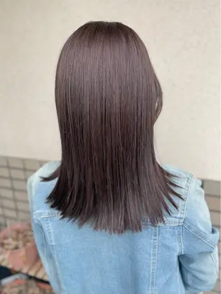 セミロング カラー 沢田 瞳のヘアスタイル