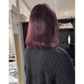 ミディアム カラー miyu /トレンド カラー×艶髪のヘアスタイル
