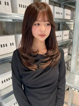 ロング カラー nanase / レイヤーカットのヘアスタイル