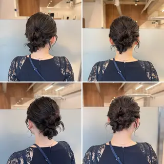 セミロング カラー ヘアアレンジ 縮毛矯正+モテカラー 🎀✨MIHOのヘアスタイル