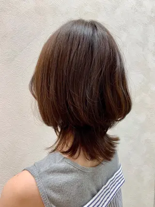 ミディアム 加藤 遥花のヘアスタイル